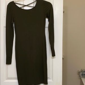 Long sleeve, body con dress.